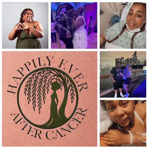 A woman posing and making a heart shape with her hands.